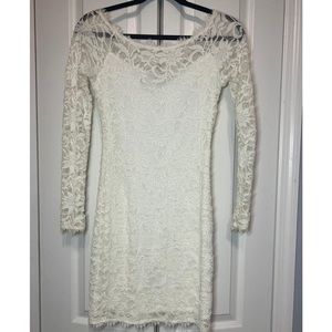 White Lace Bodycon Dress🕊🤍
